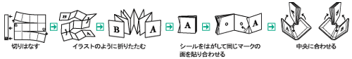 ZAM用紙の折り方